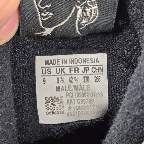 Adidas JS Jeremy Scott Men 9 Zebra Black White Casual Lifestyle High Top Sneaker - Picture 15 of 15